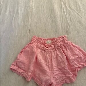 Pink Ruffled Shorts